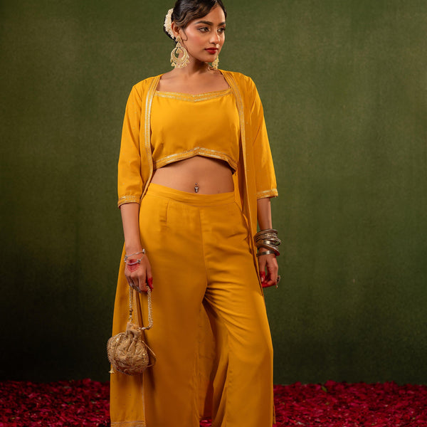 Juniper Mustard Aura Co-Ord Set - Distacart