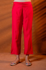 Thumbnail for Juniper Fuchsia Embroidered Kurta Set With Zari Checked Dupatta