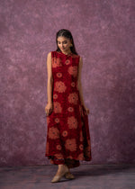 Thumbnail for Juniper Women's Fuchsia Floral Printed Kurta With Pant Set - Distacart