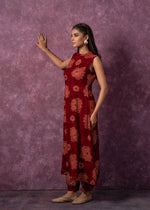 Thumbnail for Juniper Women's Fuchsia Floral Printed Kurta With Pant Set - Distacart