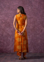 Thumbnail for Juniper Women'S Mustard Floral Printed Kurta With Pant Set