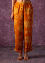 Thumbnail for Juniper Women'S Mustard Floral Printed Kurta With Pant Set