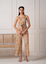 Thumbnail for Juniper Multi Printed Abstract Viscose Jumpsuit With Belt