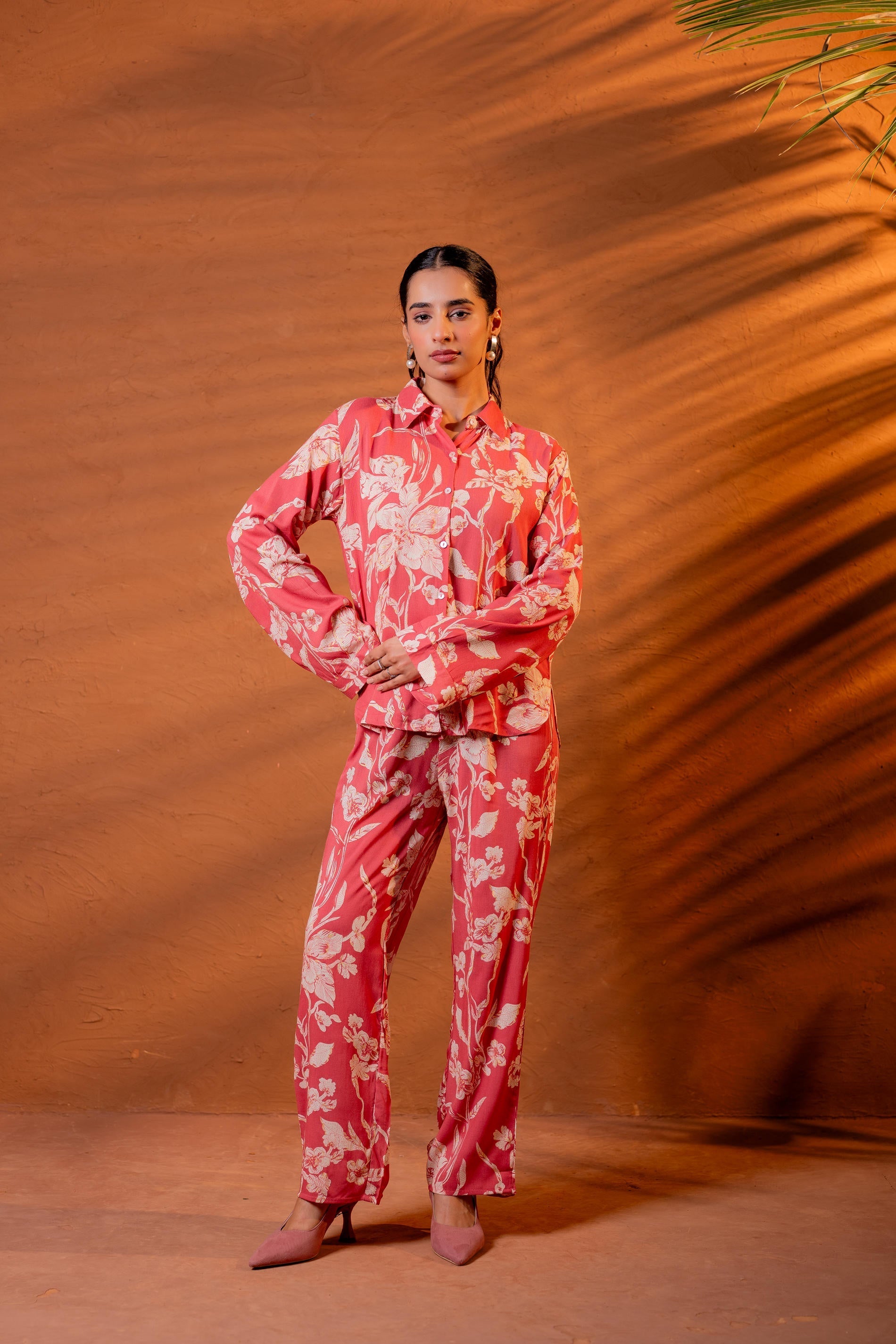 Juniper Women Relaxed Fit Floral Printed Co-Ord Set - Distacart
