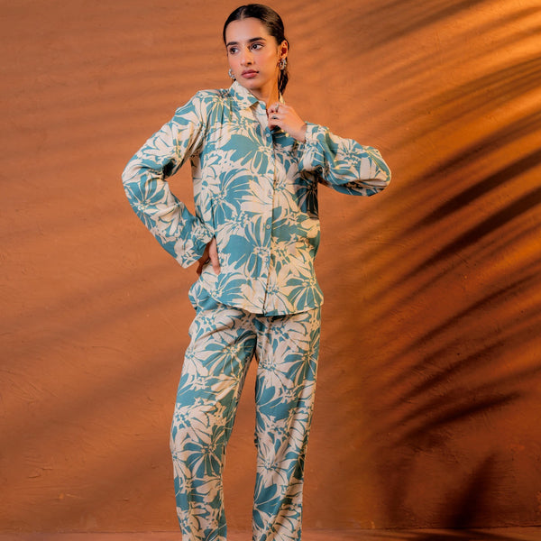 Juniper Women Relaxed Fit Floral Printed Co-Ord Set - Distacart