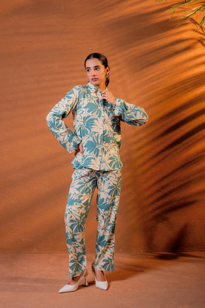 Juniper Women Relaxed Fit Floral Printed Co-Ord Set - Distacart