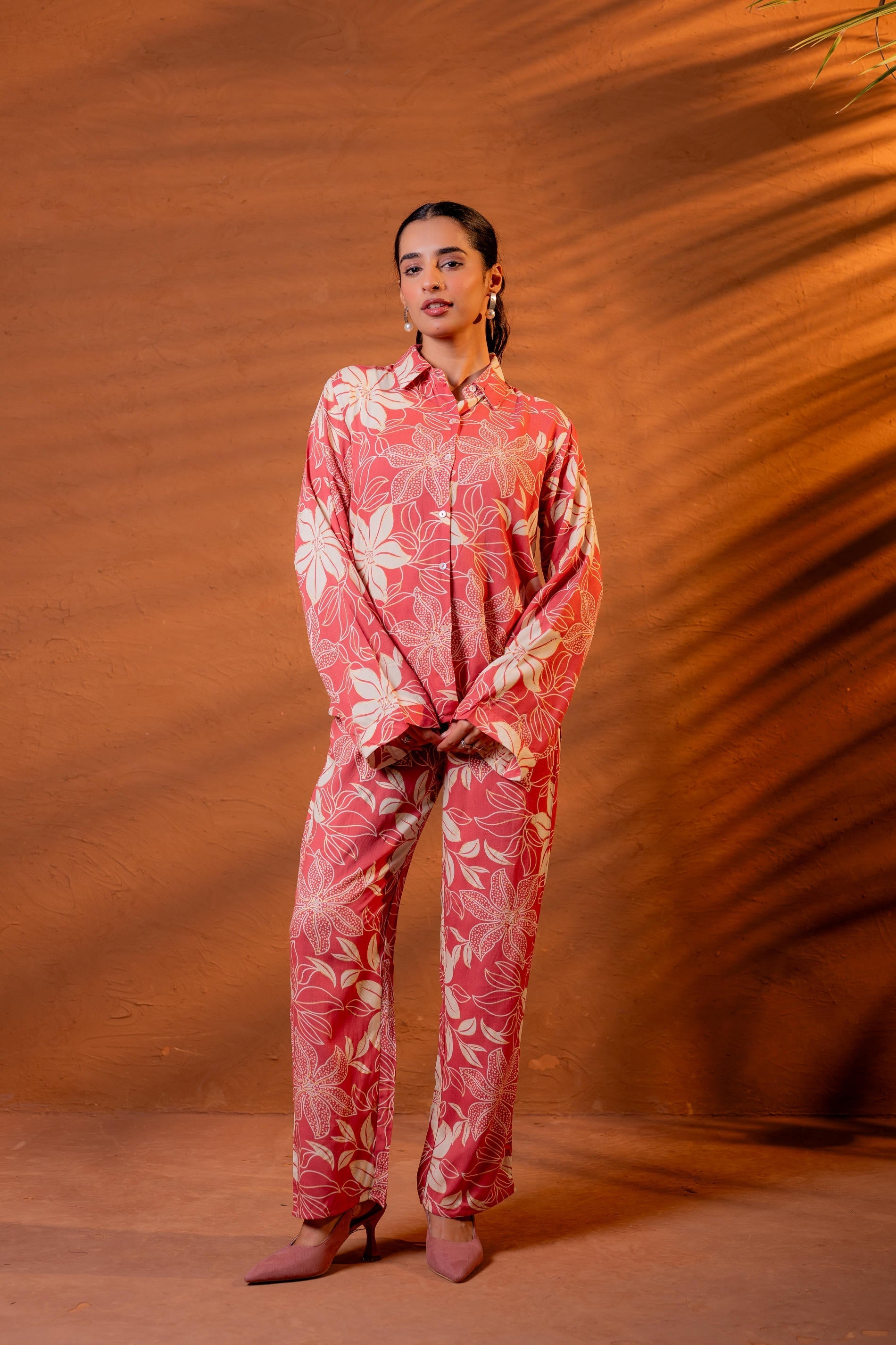Juniper Women Relaxed Fit Floral Printed Co-Ord Set - Distacart