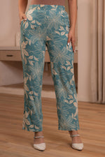 Thumbnail for Juniper Mint Floral Printed Co-Ord Set With Button Details