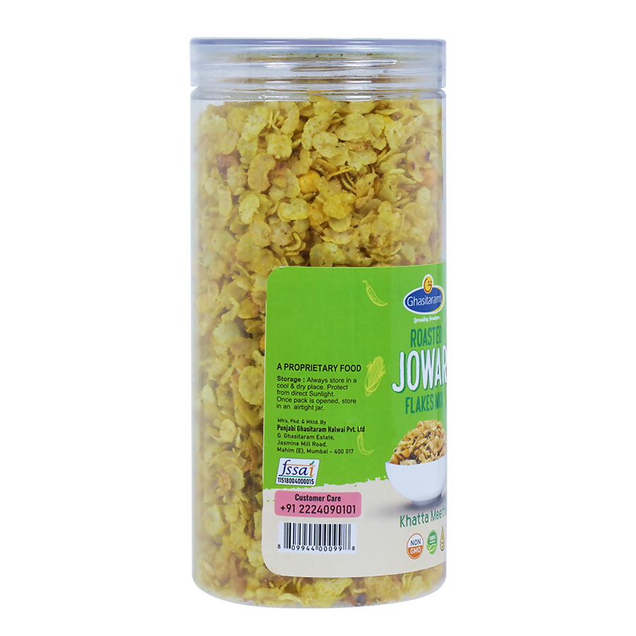 Punjabi Ghasitaram Halwai Jowar Flakes Mix Khatta Meetha - Dista