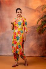 Thumbnail for Juniper Sunflora Bloom Printed Kurta Set - Distacart