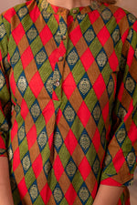 Thumbnail for Juniper Geometric Printed Straight Kurta - Distacart