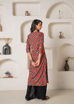 Thumbnail for Juniper Geometric Printed Straight Kurta - Distacart
