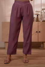 Thumbnail for Juniper Plum Solid Embroidered Straight Kurta Pant And Dupatta Set With Thread Work