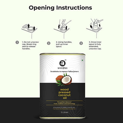 Anveshan Wood Pressed Coconut Oil 