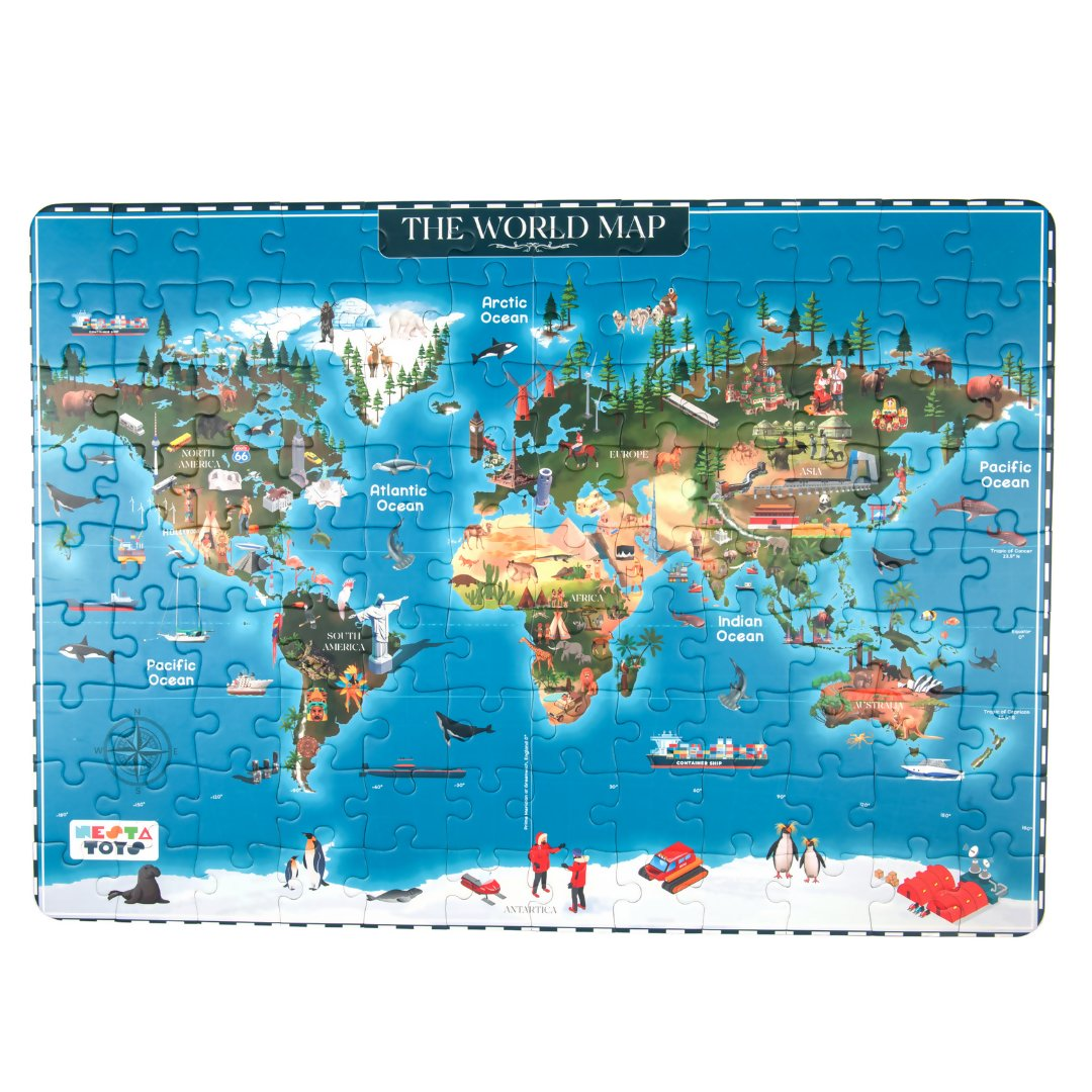 108 Pcs World Map Puzzle 1