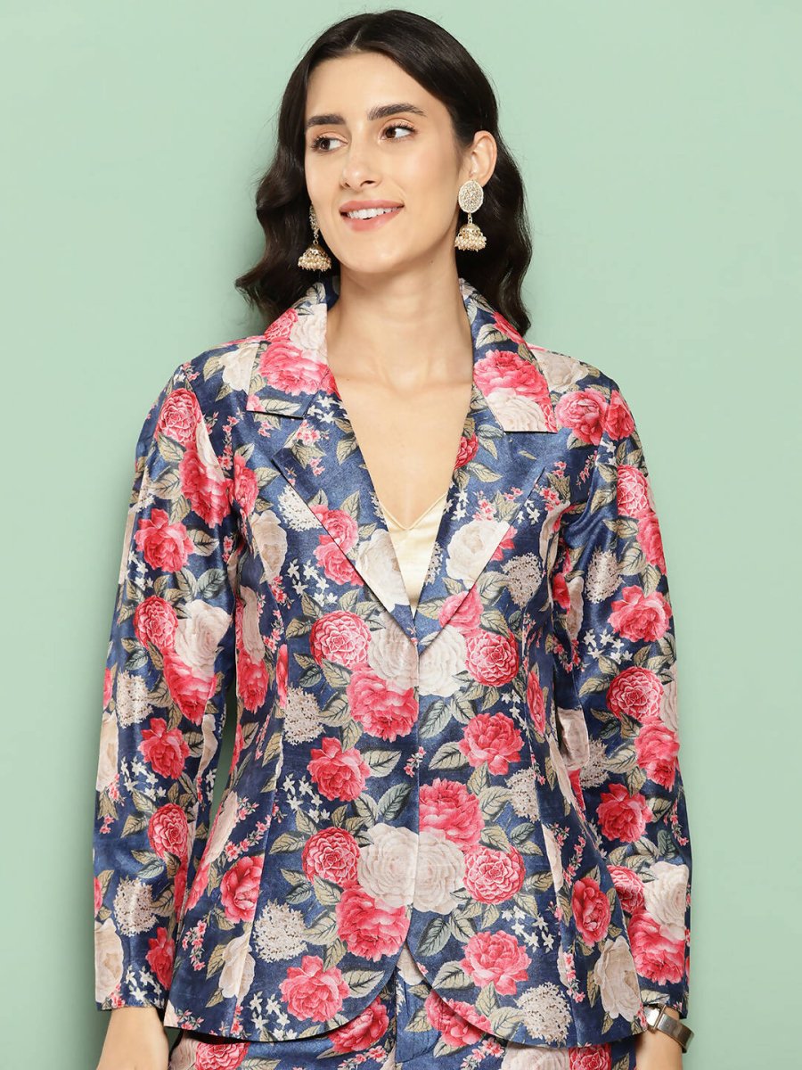 Ahalyaa Women's Traditional Wear Co-ods - Blue - Distacart