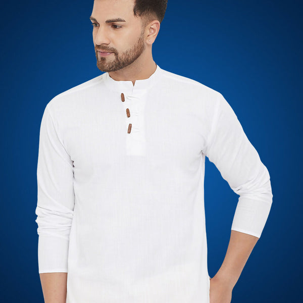 Even Apparels Men's Pure Cotton White Kurta - Distacart