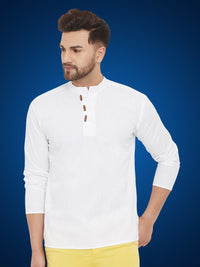 Thumbnail for Even Apparels Men's Pure Cotton White Kurta - Distacart