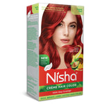Thumbnail for Nisha Creme Hair Color for Women - Flame Red - Distacart