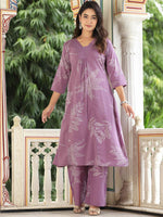 Thumbnail for Kalini Women Printed Regular Kurta with Palazzos - Distacart