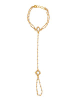 Thumbnail for Ruby Raang Gold Kundan Haath Phool