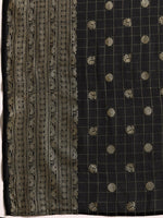 Thumbnail for Ahalyaa Women's Traditional Semi Stitch Saree - Black - Distacart