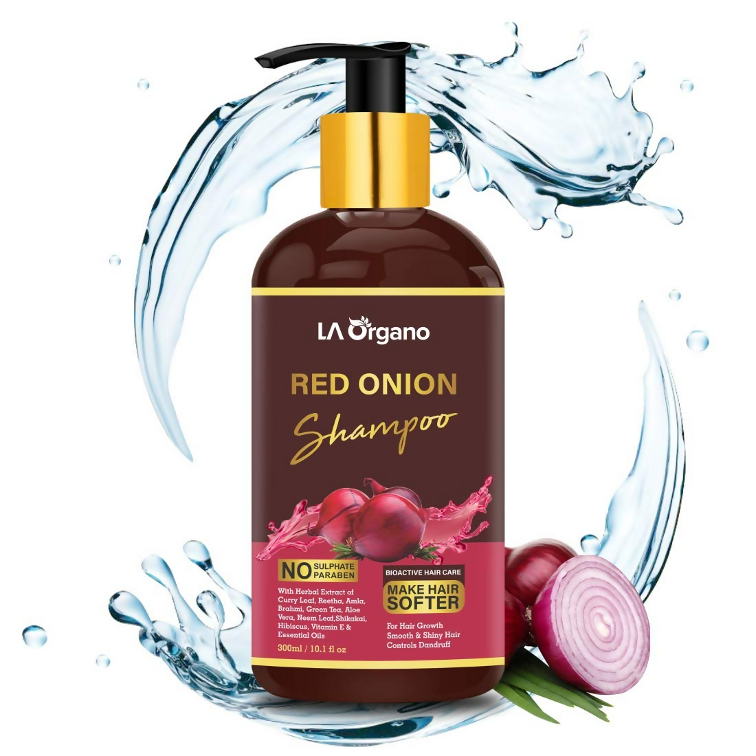 LA Organo Red Onion Hair Shampoo - Distacart