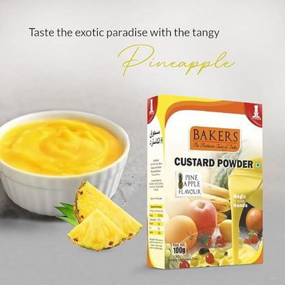 BAKERS Custard Powder - pineapple - Dista