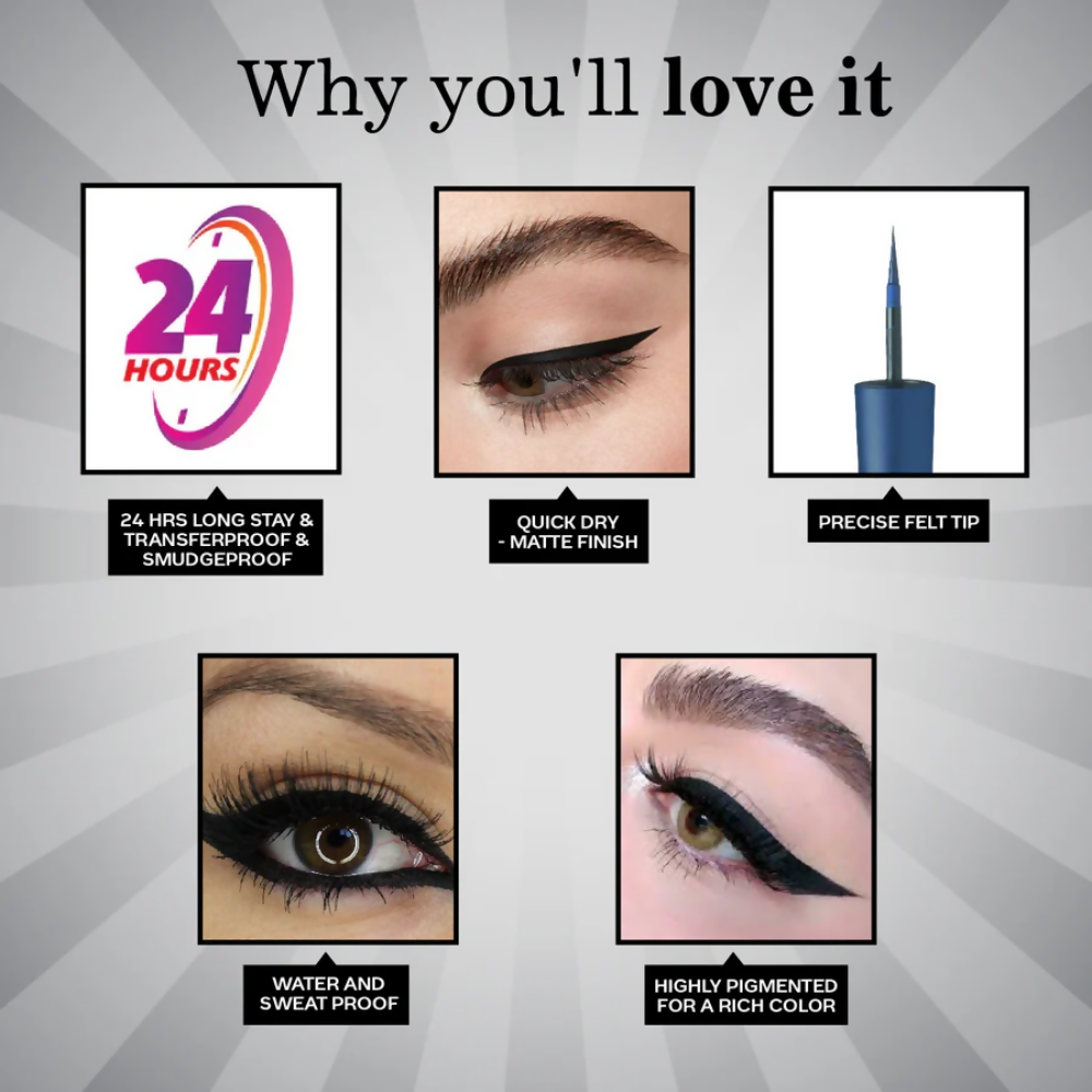 Faces Canada Ultime Pro Matte Play Eyeliner - Sapphire - Distacart