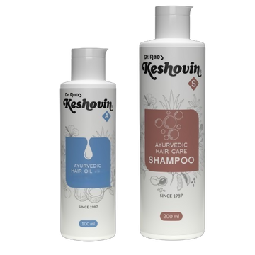Dr. Rao's Keshovin-A Hair Oil, Keshovin-S Shampoo Combo - Distacart