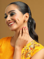 Thumbnail for Ruby Raang Yellow Kundan Studs