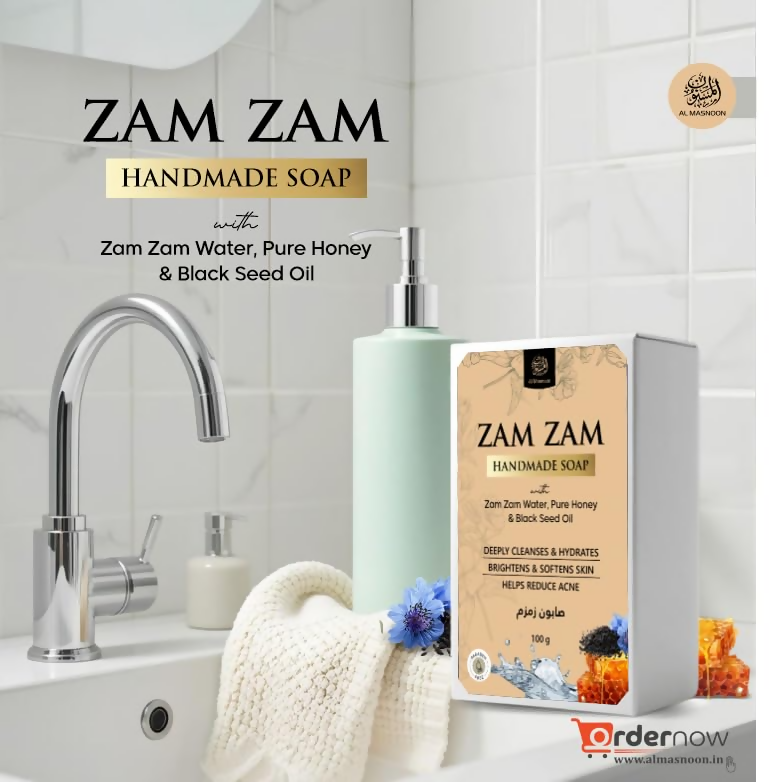Al Masnoon Zam Zam Handmade Soap with Pure Honey - Distacart
