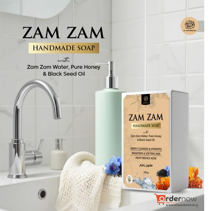 Al Masnoon Zam Zam Handmade Soap with Pure Honey - Distacart
