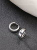 NVR Men's Silver-Plated Stainless Steel Hoop Earrings - Distacart