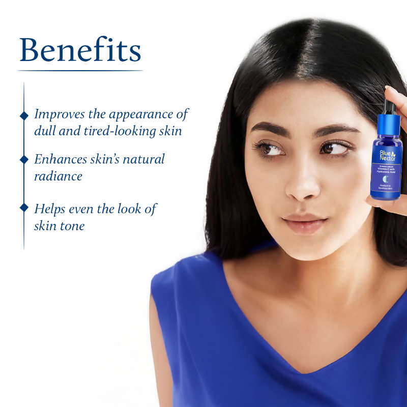 Blue Nectar Vitamin C Face Serum for Dark Spots & Radiance - Distacart
