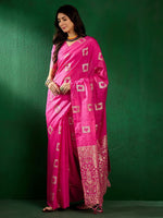 Thumbnail for Mitera Woven Design Zari Saree