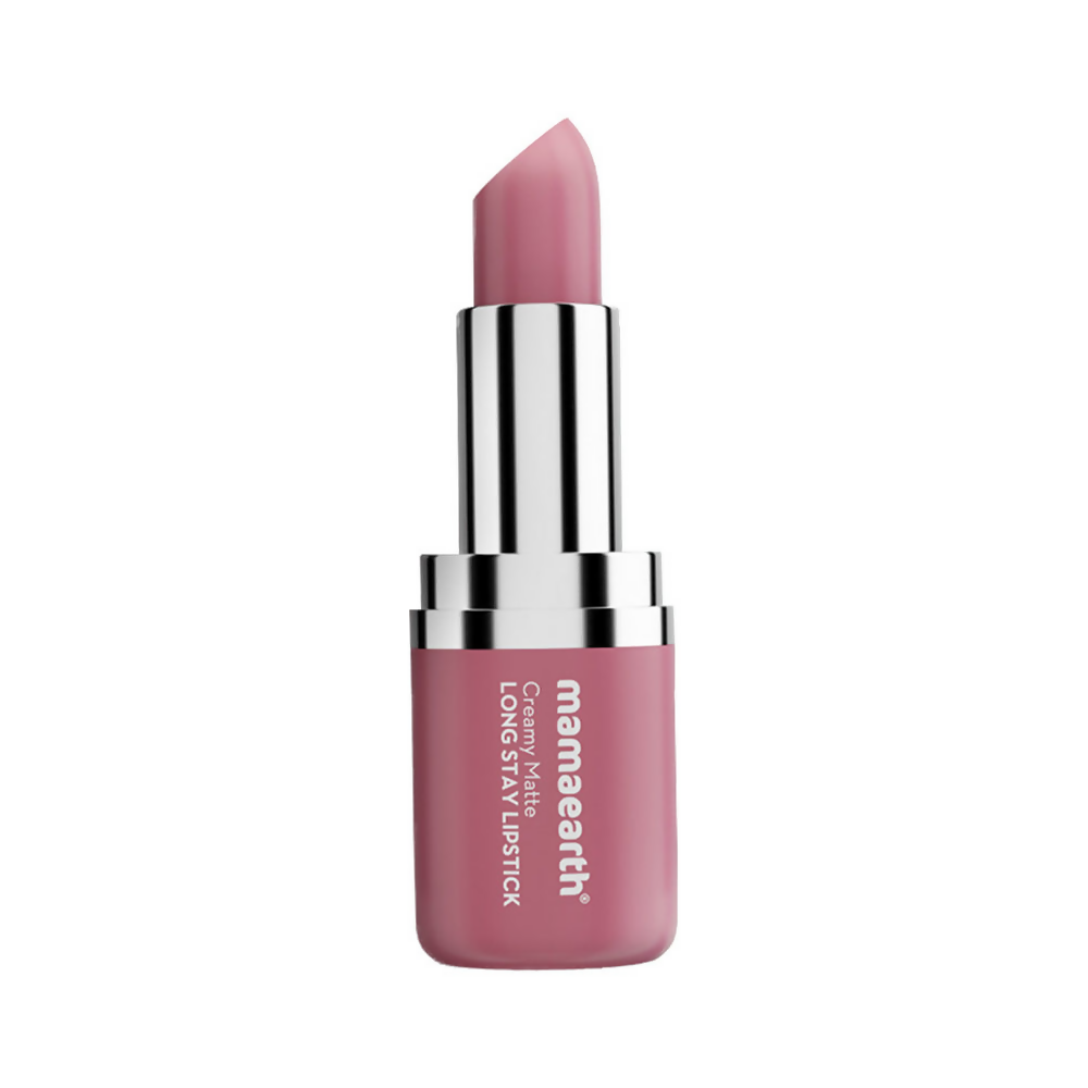 Mamaearth Creamy Matte Long Stay Lipstick - Mauve Bloom - Distacart