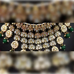 Thumbnail for Jewel City Kundan Choker Necklace Set with Maang Tikka & Jhumka Earrings - Traditional Indian Bridal Jewelry Collection Gold-Plated