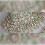 Thumbnail for Jewel City Luxurious Rose Quartz Kundan Bridal Set - Complete Semi Wedding Jewelry Collection with Pearl Embellishments