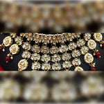 Thumbnail for Jewel City Kundan Choker Necklace Set with Maang Tikka & Jhumka Earrings - Traditional Indian Bridal Jewelry Collection Gold-Plated
