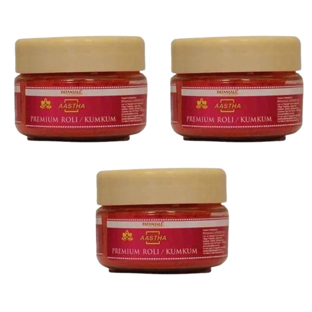 Patanjali Aastha Premium Roli / Kumkum (25 gm) - Distacart