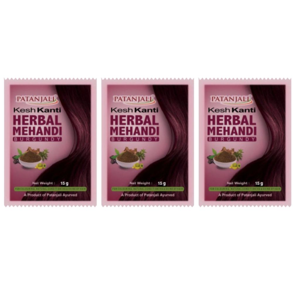 Patanjali Kesh kanti Herbal Mehandi Burgundy - Distacart