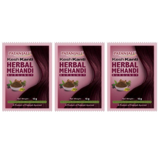 Patanjali Kesh kanti Herbal Mehandi Burgundy - Distacart