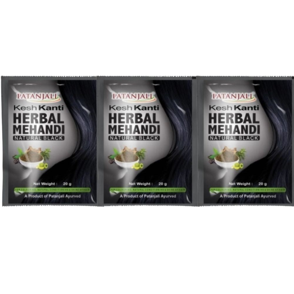 Patanjali Kesh kanti Herbal Mehandi Natural Black - Distacart