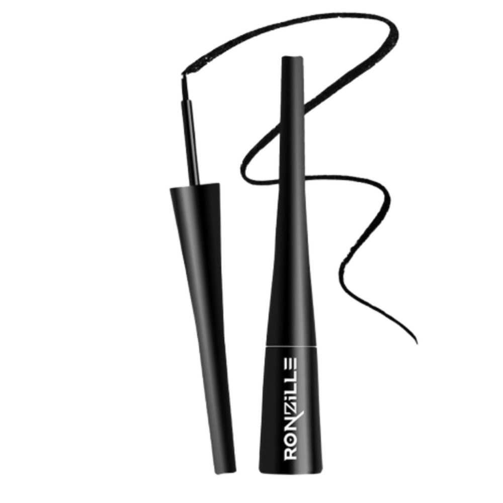 Ronzille Smudgeproof And Waterproof Liquid Matte Eyeliner - Black - Dista