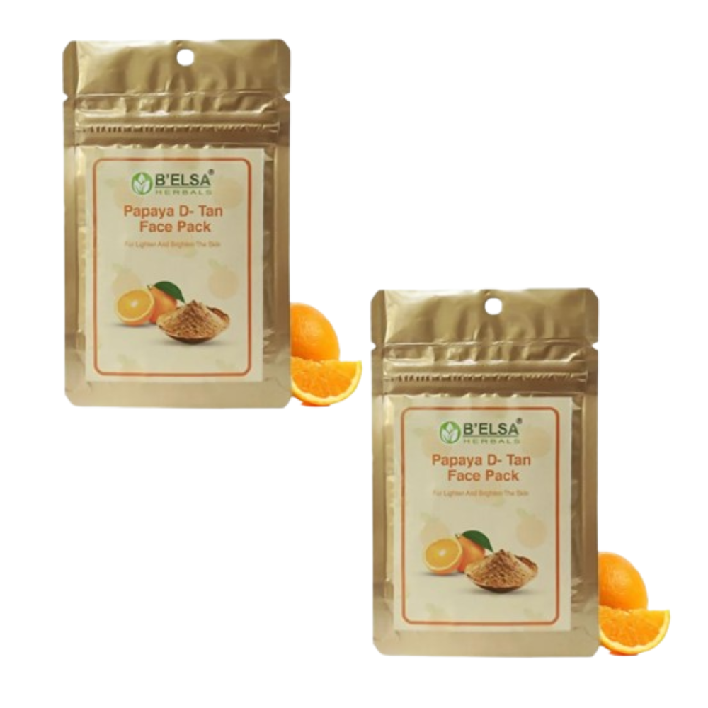 Belsa Herbals Organic Lighten And Brighten Orange Face Pack - Distacart