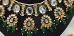 Thumbnail for Jewel City Kundan Pearl Necklace Set with Maang Tikka - Designer Meenakari Wedding Jewelry Collection