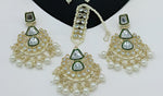 Thumbnail for Jewel City Kundan Choker Set with Pearl Tassels - Premium Glass Cut Stone Wedding Collection