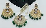 Thumbnail for Jewel City Kundan Choker Set with Pearl Tassels - Premium Glass Cut Stone Wedding Collection