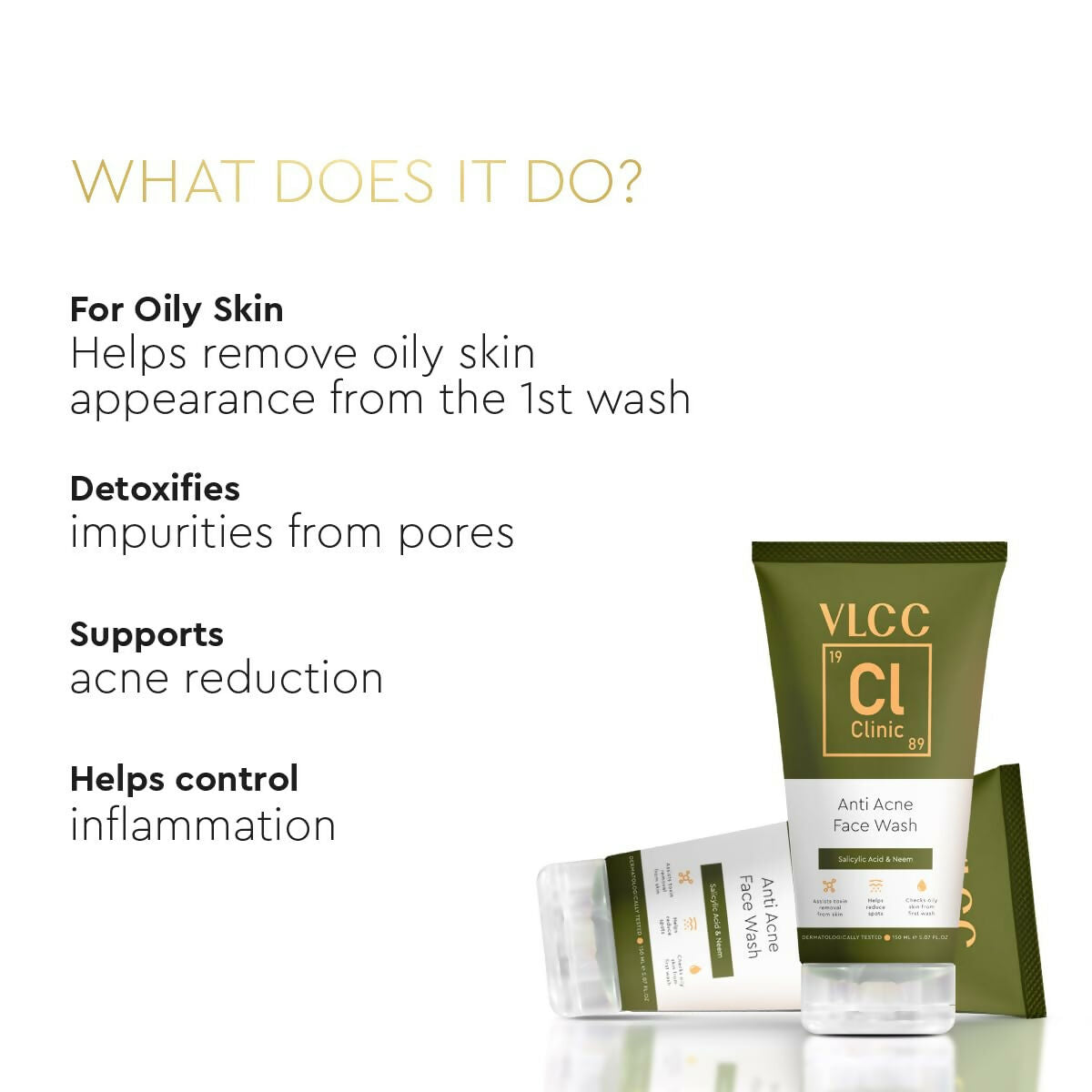 VLCC Clinic Anti Acne Face Wash - Distacart